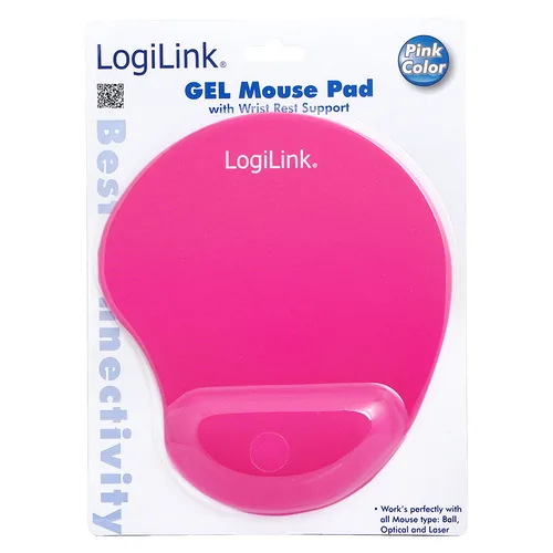 Logilink Mauspad Silcon Wrist pink
