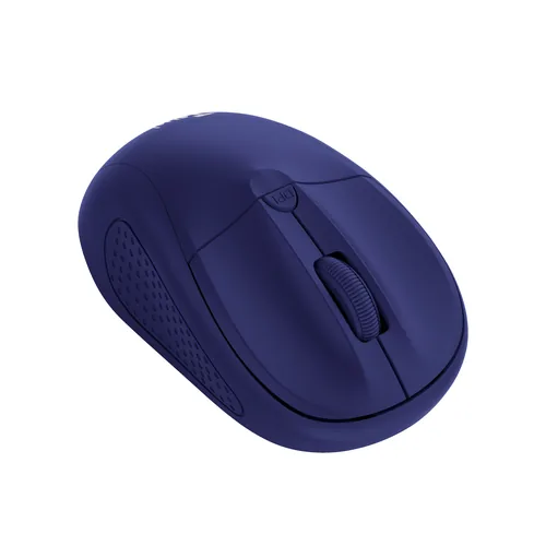 Trust Maus Primo - Maus-Typ: Standard - Bedienungsseite: Universal - Maus Features: Scrollrad - Umschaltbare DPI-Auflösung - Detailfarbe: Blau - Schnittstelle: USB-A - Verbindungsart: Kabellos