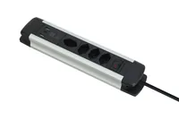 SCHOENENBERGER ALU Steckdosenleiste 2m 85.870.4AL USB-C silber/schwarz