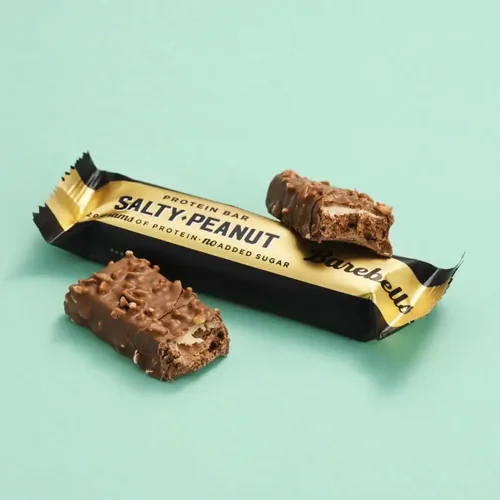 Barebells Riegel Protein Bar Salty Peanut - Produktionsland: Kroatien - Anwendungszweck: Muskelaufbau - Einnahme: Nach Aktivität - Nachhaltigkeit: Nicht angegeben - Gewicht pro Einheit: 55 g - Sportart: Fitness - Lifestyle
