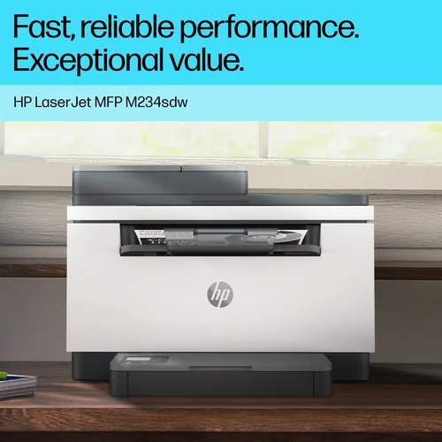 HP LaserJet MFP M234sdw Printer, Black and white, Printer for Small office, Print, copy, scan, Scan to email; Scan to PDF; Compact Size; Energy Efficient; Fast 2 sided printing; 40-sheet ADF; Dualband Wi-Fi