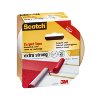 3M Doppelseitiges Klebeband Teppich und Vynil 50 mm x 20 m - Breite: 50 mm - Länge: 20 m - Verpackungseinheit: 1 Stück - Detailfarbe: Braun - Klebehaftung: Extra stark - Art: Doppelseitiges Klebeband