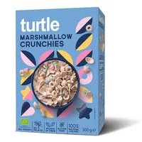 turtle Cerealien mit Marshmallows 300 g - Produkttyp: Getreide - Nährwertangabe pro: 100 g - Energiegehalt (in kj): 1665 KJ - Energiegehalt (in kcal): 398 Kcal - Fett: 2.9 g - Gesättigte Fettsäuren: 0.6 g