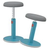 Leitz Ergo Cosy Active Sitz und Stehhocker Blau - Material: Wolle - Belastbarkeit: 110 kg - Sitzhöhe: 79 cm