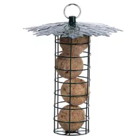 Esschert Design Futterspender mit Blätterdach - Grundfarbe: Grün - Tierart: Vogel - Produkttyp: Futterstelle