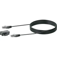 Schwaiger Steckeradapter TAE-FRJ45 3m schwarz