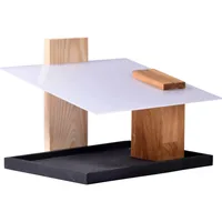 dobar Design-Vogelfutterhaus Futura I, 35 x 24 x 22 cm, Holz - Grundfarbe: Weiss - Schwarz - Tierart: Vogel - Produkttyp: Futterstelle