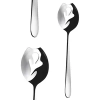 Sola Salatbesteck Basic Alpha XL, poliert, 2-teilig - Produkttyp: Salatbesteck  - Material: Edelstahl 18/10 - Detailfarbe: Silber - Länge: 21 cm