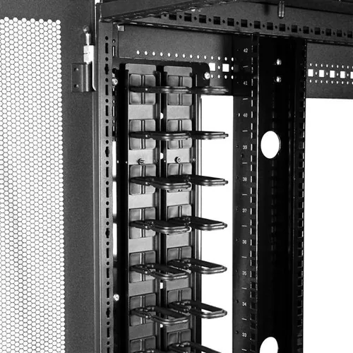 StarTech.com 2-Pack 20U Vertical Server Rack Cable Management with D-Ring Hooks, 40U Network Rack Cord Manager Panels, 2x 3ft (91cm) Wire Organizers