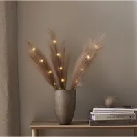 Star Trading Dekorativer Zweig Plumes Indoor, Braun, 65 cm Höhe - Produkttyp: Dekolicht - Betriebsart: Batteriebetrieb - Set-Typ: Starterset - Fernbedienung: Nein - Smart Home: Nicht kompatibel - Lichtfarbe: Warmweiss (WW)