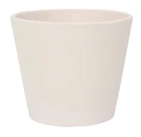 Pottery Pots Pflanzentopf Inez S, Vanilla White - Material: Ton - Form: Rund - Detailfarbe: Weiss - Ausstattung: Keine - Einsatzort: Innen - Volumen: 0.75 l