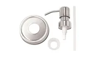 Glorex Glas-Aufsatz Lili Rose Seifenspender - Verpackungseinheit: 1 Stück - Material: Aluminium - Detailfarbe: Silber