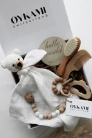 Oykami Geschenkset Monaco - Material: Holz - Baumwolle - Detailfarbe: Nature - Weiss
