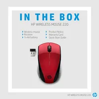 HP Wireless Mouse 220 (Sunset Red)