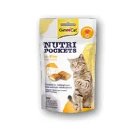 Gimpet Katzen-Snack Nutri Pockets Käse & Taurin, 60g - Snackart: Biscuits - Tierbedürfnis: Kein besonderes Bedürfnis - Geschmacksrichtung: Käse - Zertifikate: Keine Zertifizierung - Fleischsorte: Fleischerzeugnis - Packungsgrösse: 60 g