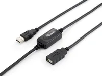 Equip Kabel USB-A2.0->A Akt. Erweiter. StBu 10.00m schwarz