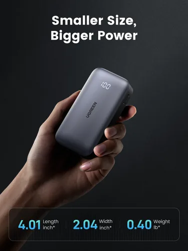 Ugreen 10000mAh Mini Powerbank Quick Charging 30W Grey