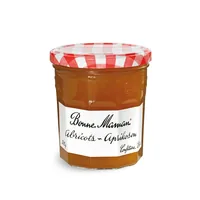 Bonne Maman Glas Konfitüre Aprikose 370 g - Produkttyp: Konfitüre - Nährwertangabe pro: 100 g - Energiegehalt (in kj): 1024 KJ - Energiegehalt (in kcal): 241 Kcal - Fett: 0.1 g - Gesättigte Fettsäuren: 0 g