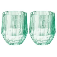 Koziol Trinkglas Club No. 23 200 ml, 2 Stück, Jade - Glas Typ: Trinkglas - Material: Kunststoff - Detailfarbe: Jade - Höhe: 9.8 cm - Volumen: 200 ml