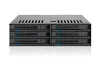 Icy Dock MB326SP-B disk array 0 TB Rack (1U) Black