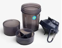 Smartshake Shaker Original2Go 600 ml, Grau - Material: Kunststoff - Eigenschaften: BPA-frei - Wiederverwendbar - Zertifikate: Keine Zertifizierung - Spülmaschinenfest: Ja - Volumen: 600 ml - Farbe: Grau
