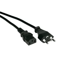 VALUE Netzkabel T12/C13, 3pol, (1.8m)