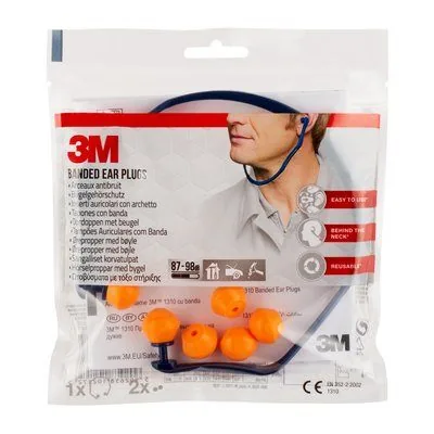 3M Gehörschutz 1310 inkl. 4 Ersatzstöpsel - Zielgruppe: Unisex - Typ: Pfropfen - Detailfarbe: Gelb - Blau - Grössensystem: EU - Grössentyp: Normalgrösse - Grösse: Standard