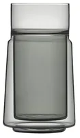 Jacob Jensen Thermo-Glas Doppelwandgläser Large 330 ml, Schwarz - Glas Typ: Trinkglas - Material: Glas - Detailfarbe: Schwarz - Höhe: 14 cm - Volumen: 330 ml