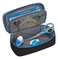 Wedo 242 43010 pencil case Soft pencil case Polyester Black, Blue
