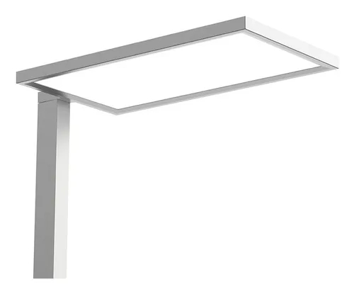 Contini Bürostehleuchte dimmbar 30W, 7500 lm, 6000K – Silber - Betriebsart: Netzbetrieb - Dimmbar: dimmbar - Lampensockel: LED fest verbaut - Farbwiedergabeindex CRI: 250 - Lichtfarbe: Kaltweiss/Tageslichtweiss (KW) - Farbtemperatur Kelvin: 6000 K