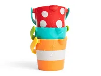 Hape Badespielzeug Buntes Eimer-Set - Material: Kunststoff - Nachhaltigkeit: Nicht angegeben - Zubehörtyp: Badespielzeug - Detailfarbe: Mehrfarbig - Alter ab: 1 Jahr