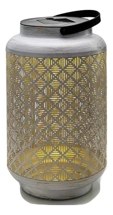 STT Laterne Solar Vintage L, Weiss - Leuchten Kategorie: Laterne - Dimmbar: nicht dimmbar - Betriebsart: Solarbetrieb - Lampensockel: LED fest verbaut - Lichtfarbe: Neutralweiss - Timerfunktion: Nein