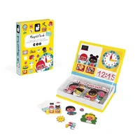 Janod Beschäftigungsspielzeug Magnetbuch Lerne die Uhr - Altersempfehlung ab: 3 Jahren - Material: Pappe - Eigenschaften: Keine Eigenschaft - Zertifikate: FSC - Detailfarbe: Gelb