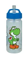 Scooli Trinkflasche Super Mario 500 ml, Transparent/Blau - Material: Kunststoff - Eigenschaften: Keine Eigenschaft - Zertifikate: Keine Zertifizierung - Spülmaschinenfest: Nein - Volumen: 500 ml - Farbe: Transparent - Blau