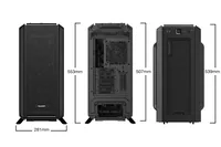 be quiet! PC-Gehäuse Silent Base 802 Schwarz - Unterstützte Mainboards: E-ATX - ATX - Micro-ATX - Mini-ITX - Detailfarbe: Schwarz - Anzahl Lüfterplätze: 8 - Sichtfenster: Nein - Netzteil vorinstalliert: Nein - Gehäuse Bauart: Mid-Tower