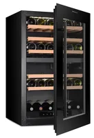 Trisa Einbauweinkühlschrank Dual Zone Schwarz, Rechts - Beleuchtung: Ja - Energieeffizienzklasse EnEV 2020: Keine - Bauart: Einbaugerät - Einbaunormen: CH 55 - Tiefe: 59.2 cm - Einbaumodell: Ja