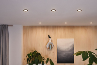 Paulmann Einbauspot Nova Coin Set, 3 x 6 W, 2700 K, Schwarz - Leuchten Kategorie: Spot - Betriebsart: Netzbetrieb - Lampensockel: LED fest verbaut - Farbtemperatur Kelvin: 2700 K - Gesamtleistung: 18 W - Farbwiedergabeindex CRI: 80