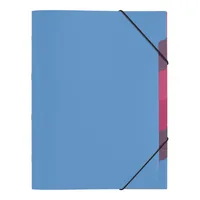 Pagna Ordnungsmappe A4 Funky School Hellblau - Typ: Ordnungsmappe - Ausstattung: Register - Gummiband - Detailfarbe: Hellblau - Material: Polypropylen (PP)