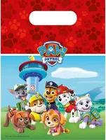Amscan Geschenktasche PawPatrol 6 Stück, 16 x 23.5 cm - Material: Plastik - Verpackungseinheit: 1 Stück - Motiv: Paw Patrol - Detailfarbe: Hellgrün - Hellblau - Rot - Mehrfarbig - Verpackungsart: Geschenktasche