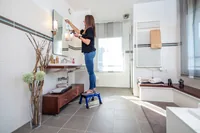 Krause 130860 step stool Aluminium Black, Blue
