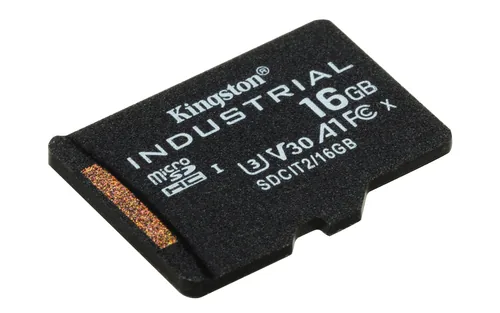 KINGSTON 16GB -  microSDHC -  Industrial -  C10 -  A1 -  pSLC -  Card + SD Adapter
