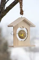 Windhager Futterspender aus Holz - Grundfarbe: Beige - Tierart: Vogel - Produkttyp: Futterstelle