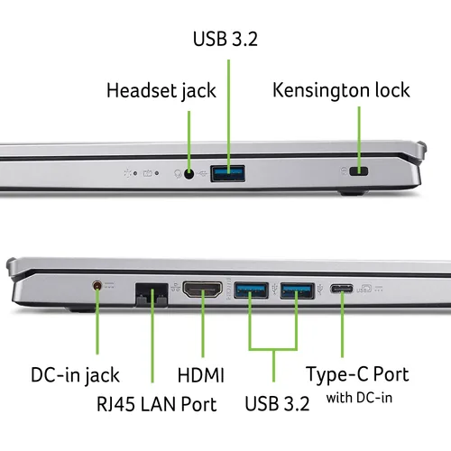 Acer Aspire Go 15 AG15-42P-R1VS RYZ7-5825U/8GB/512SSD/Linux DE Layout