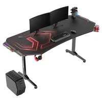 Ultradesk Gaming Tisch Frag XXL Rot - Beleuchtung: Nein - Höhenverstellbar: Nein - Detailfarbe: Rot - Material: Stahl
