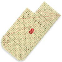 Prym Bügellineal 20 x 10 cm, Transparent - Verpackungseinheit: 1 Stück - Detailfarbe: Transparent - Produkttyp: Bügellineal