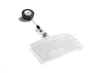 DURABLE Ausweishalter Hartbox mit Jojo für 1 Ausweis, 10 Stück - Detailfarbe: Transparent - Funktionen Ausweishalter: Hartbox