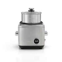 Cuisinart Reiskocher CRC400E 1.4 l - Funktionen: Warmhalten - Reis - Dampfgaren - Detailfarbe: Silber - Leistung: 500 W - Warmhaltefunktion: Ja - Timerfunktion: Nein - Volumen: 1.4 l