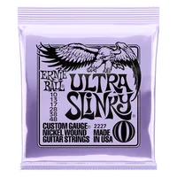 Ernie Ball Gitarrensaiten 2227 Ultra Slinky – Ultra 10 - 48 - Packungsgrösse: Satz - Zu Instrument: E-Gitarre - Saitenanzahl: 6-Saiter