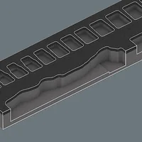 9721 Schaumstoffeinlage 8000 B Zyklop Knarre 3/8 Set 1, 23‑teilig, Werkzeug-Set