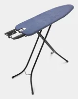 Brabantia Bügeltisch 110 x 30 cm, Blau - Bügelbrettbezug: Baumwolle (CO) - Ausstattung: Kindersicherung - Dampfstationsablage - Höhenverstellbar: Ja - Breite: 46.2 cm - Detailfarbe: Blau - Länge: 7 cm